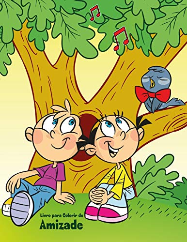 Livro para Colorir de Amizade (Portuguese Edition)