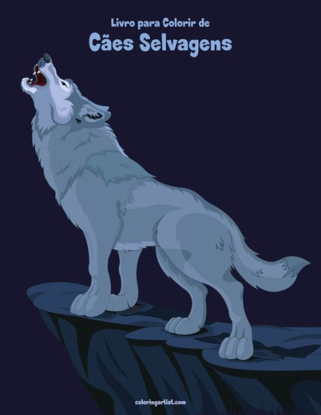 Livro Para Colorir De Cães Selvagens 1