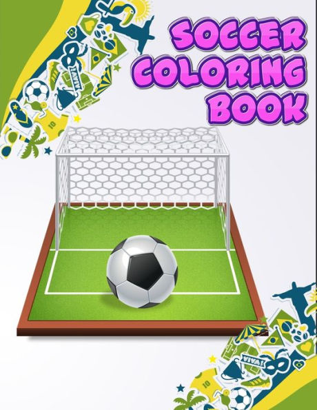 Soccer Coloring Book : Excellent Coloring Book For Kids, Football, Baseball, Soccer, Lovers And Includes Bonus Activity 100 Pages (Coloring Books For Kids)