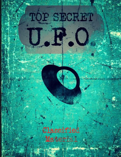 Top Secret U. F. O. Classified Material : Faux Vintage Sketchbook/Notebook
