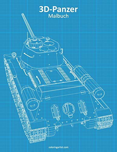 3D-Panzer-Malbuch (German Edition)