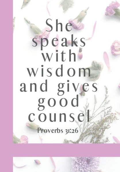 She Speaks With Wisdom And Gives Good Counse : Flower Cover