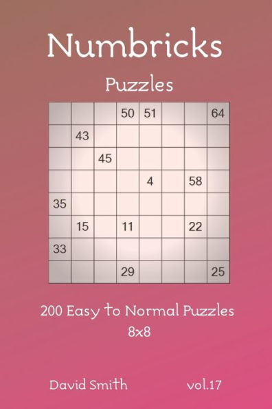 Numbricks Puzzles - 200 Easy To Normal Puzzles 8X8