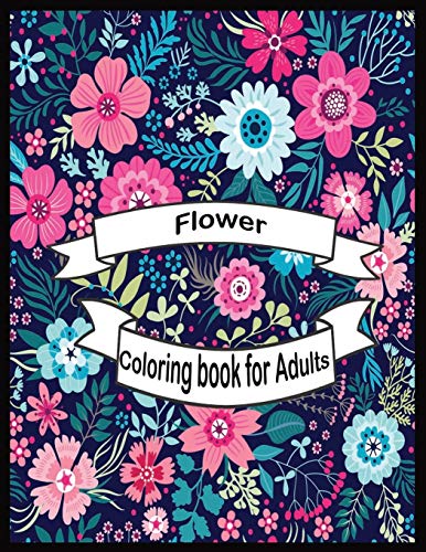Flower coloring book for Adults
