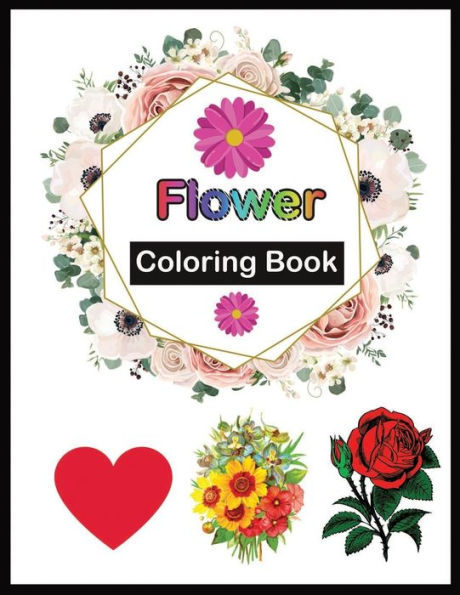FLOWER coloring book