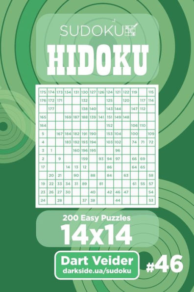 Sudoku Hidoku - 200 Easy Puzzles 14X14