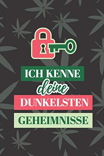 Ich kenne deine dunkelsten Geheimnisse: Handliches Passwortbuch mit A-Z Register zum Verwalten von Passw??rtern, Zugangsdaten, PINs und Puks (German Edition)