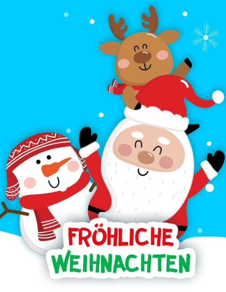 Fröhliche Weihnachten: Malbuch (German Edition)