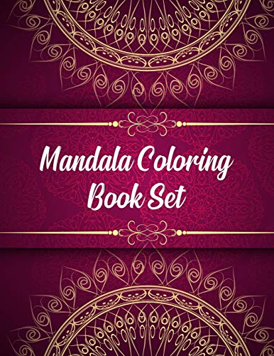 Mandala Coloring Book Set: Mandala Coloring Books For Women. Mandala Coloring Book Set.50 Story Paper Pages. 8.5 in x 11 in Cover.