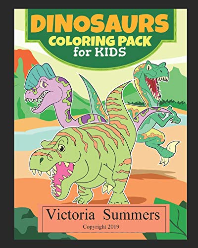Dinosaurs Coloring Pack for Kids: Coloring Book