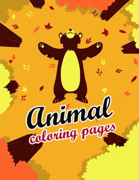 Animals Coloring Pages: Funny Image for special occasion age 2-5, special design from Professsional Artist (Art Design)