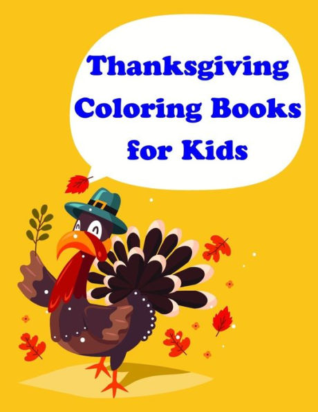 Thanksgiving Coloring Books For Kids : Easy And Funny Animal Images