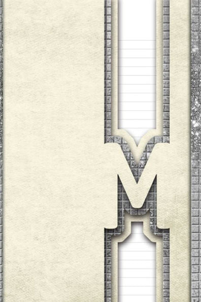 Letter M : Personalized Design Notebook: 120 Pages