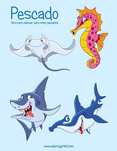 Pescado libro para colorear para ni??os peque??os (Pescado para ni??os peque??os) (Spanish Edition)