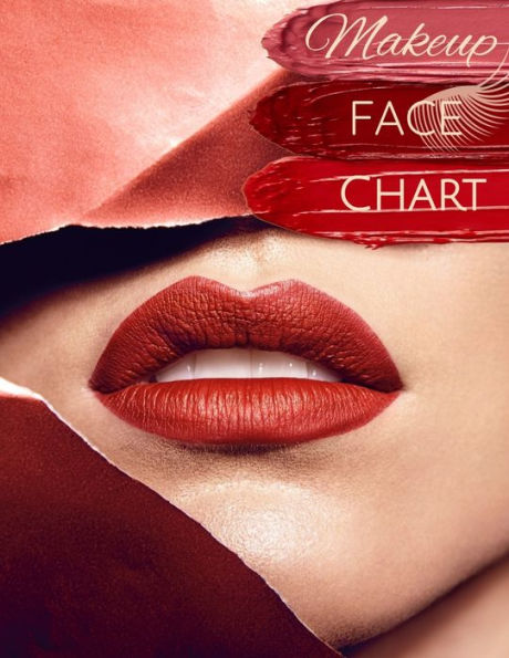 Makeup Face Chart : Make-Up Papier Vorlagen Gesicht Zum Ausmalen F?r Kosmetikerinnen Und Visagisten