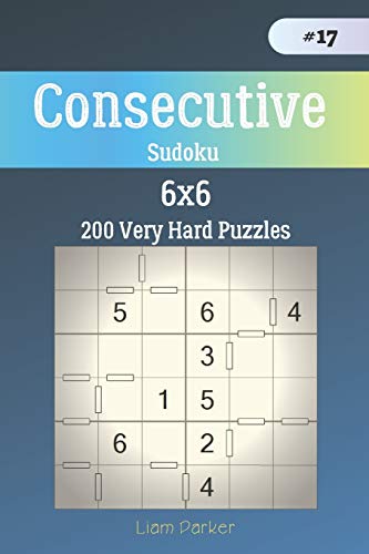 Consecutive Sudoku - 200 Very Hard Puzzles 6x6 vol.17