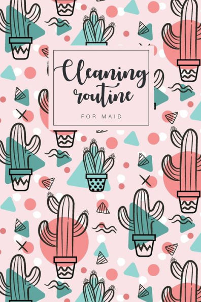 Cleaning routine for maid: Professional house cleaning checklist for maid deep office Housekeeping Checklist weekly 6x9-Paperback