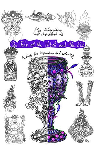 The Tale of the Witch and the Elk: Artbook for inspiration and coloring (Small sketchbook)