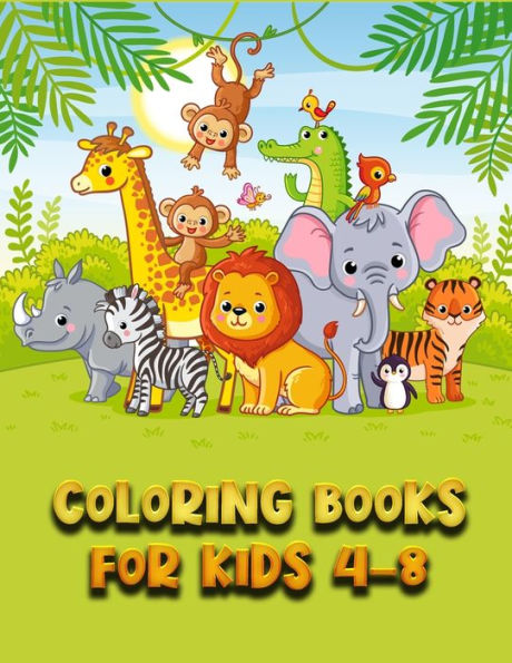 Coloring Books for Kids 4-8: Awesome 100+ Coloring Animals, Birds, Mandalas, Butterflies, Flowers, Paisley Patterns, Garden Designs, and Amazing Swirls for Adults Relaxation