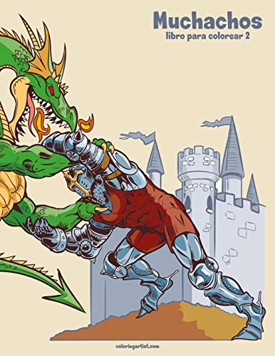 Muchachos libro para colorear 2 (Spanish Edition)