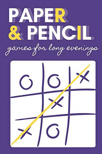 Paper & pencil games for long evenings: 2 players activity book, 7 different paper and pencil games, perfect gift for kids, teens and students!