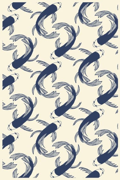 Japanese Koi Pattern: Paper Games Hangman (6x9 Inches) with 120 Pages - 9781712191644