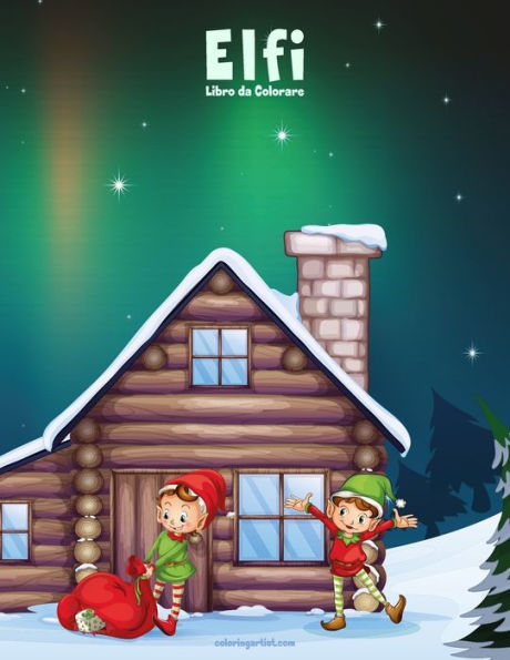Elfi Libro da Colorare (Italian Edition)