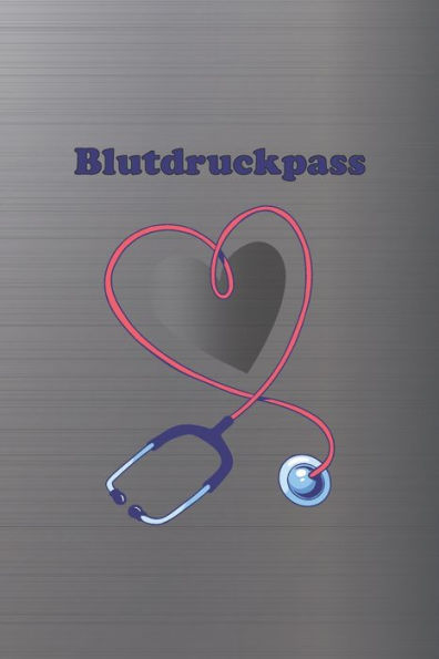Blutdruckpass: Platz fUr 2000 Messungen | ca. DIN A5 | unkompliziert, Ubersichtlich, klein und handlich | Blutdrucktagebuch zum AusfUllen von Datum, ... und Puls. (Stethoskop) (German Edition)