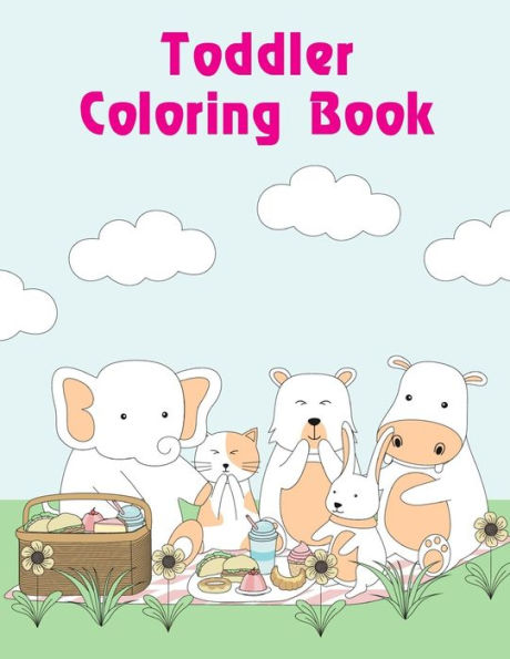Toddler Coloring Book : Coloring Books For Boys And Girls With Cute Animals, Relaxing Colouring Pages