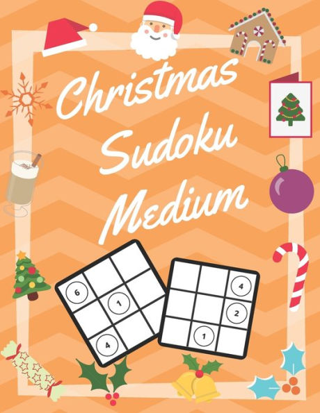 Christmas Sudoku Medium: 100 Pages With Sudokus On Medium Level | Solve And Relax | Large Print, Perfect Gift For Advent Time (125 Pages, 8.5 x 11) - 9781713434016