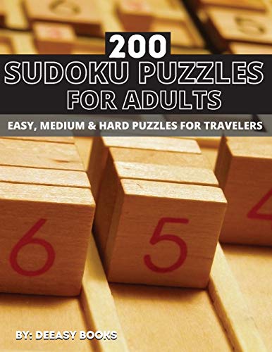 200 Sudoku Puzzles For Adults, Easy, Medium &Hard