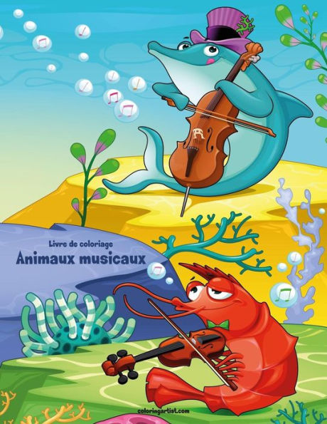 Livre De Coloriage Animaux Musicaux 1