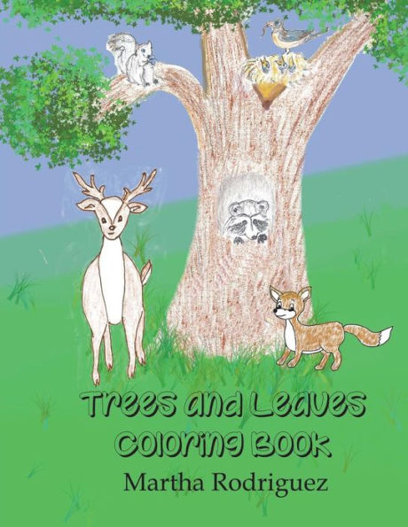Trees And Leaves : Coloring Book
