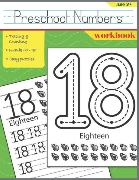 Preschool Numbers Workbook : Handwriting Numbers & Easy Number Puzzles For Kids