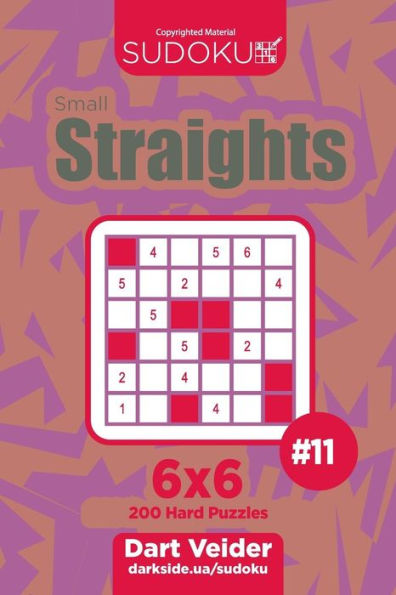 Sudoku Small Straights - 200 Hard Puzzles 6X6