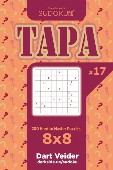 Sudoku Tapa - 200 Hard To Master Puzzles 8X8