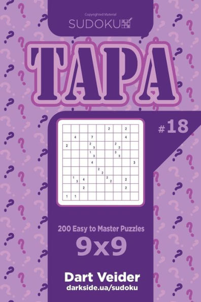 Sudoku Tapa - 200 Easy To Master Puzzles 9X9