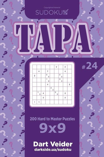 Sudoku Tapa - 200 Hard To Master Puzzles 9X9
