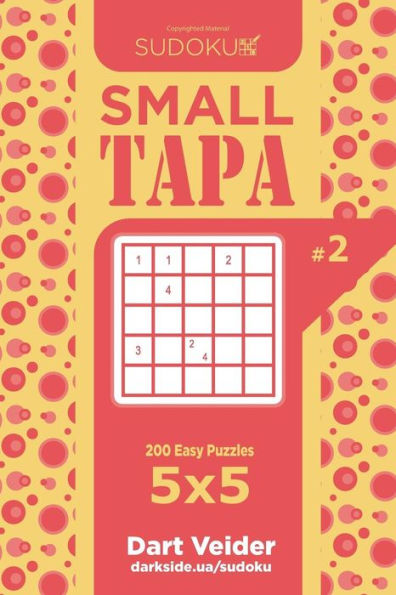 Sudoku Small Tapa - 200 Easy Puzzles 5X5