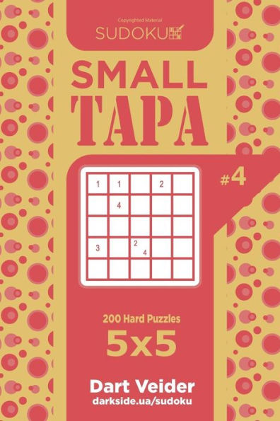 Sudoku Small Tapa - 200 Hard Puzzles 5X5