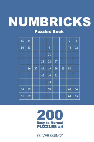 Numbricks Puzzles Book - 200 Easy To Normal Puzzles 9X9