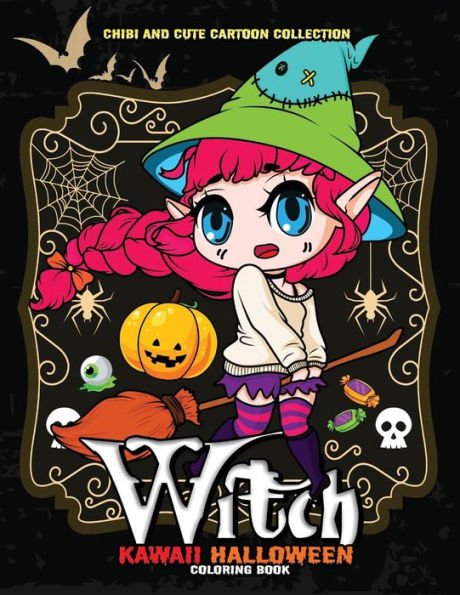 Kawaii Halloween Coloring Book: Fun and Beautiful Coloring Pages for Stress Relieving Design