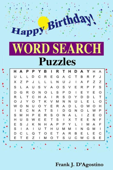 Happy Birthday Word Search - 9781720499619