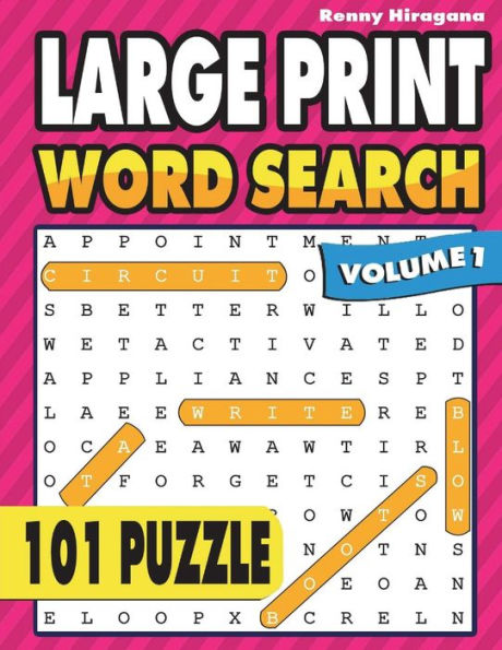 Large Print Word Search: 101 Puzzles ( Volume 1 )