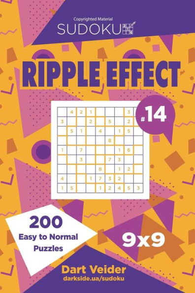 Sudoku Ripple Effect - 200 Easy To Normal Puzzles 9X9