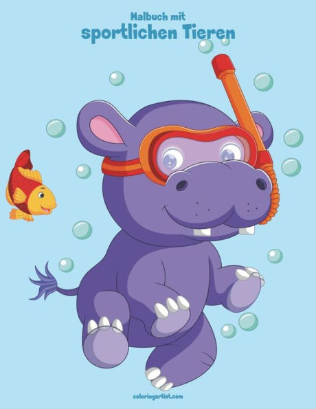 Malbuch Mit Sportlichen Tieren 3