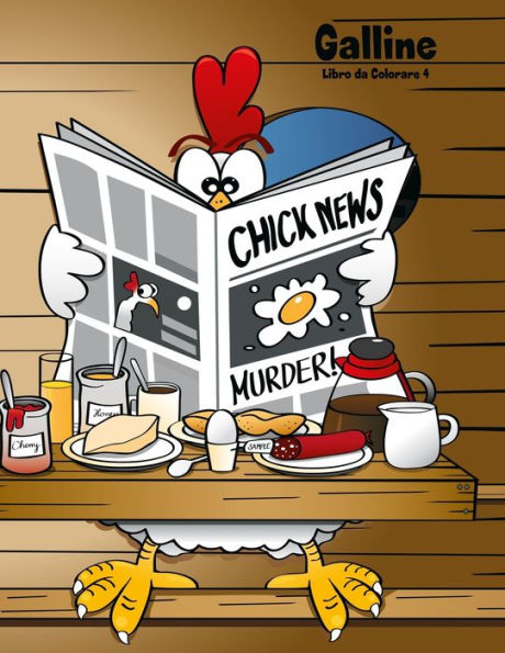Galline Libro da Colorare 4 (Italian Edition)