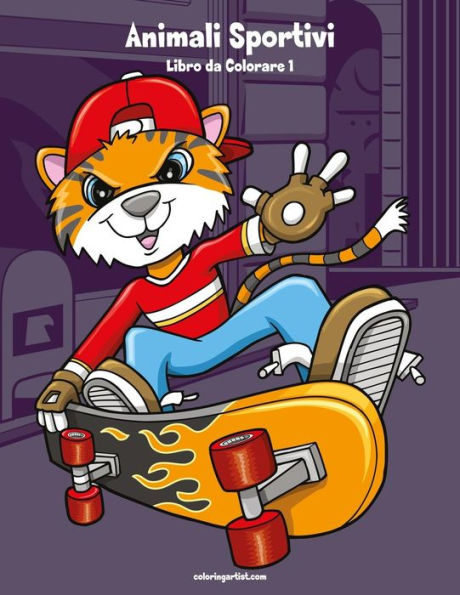 Animali Sportivi Libro da Colorare 1 (Italian Edition)