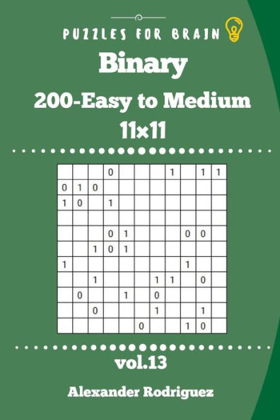 Puzzles For Brain - Binary 200 Easy To Medium 11X11