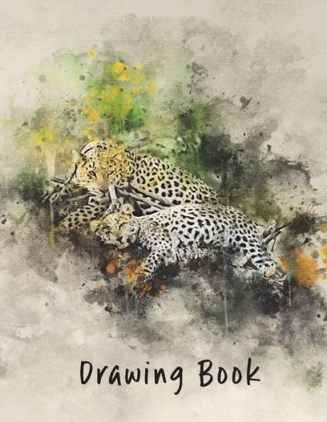 Drawing Book: Leopard 8.5x11 (Drawing Books)